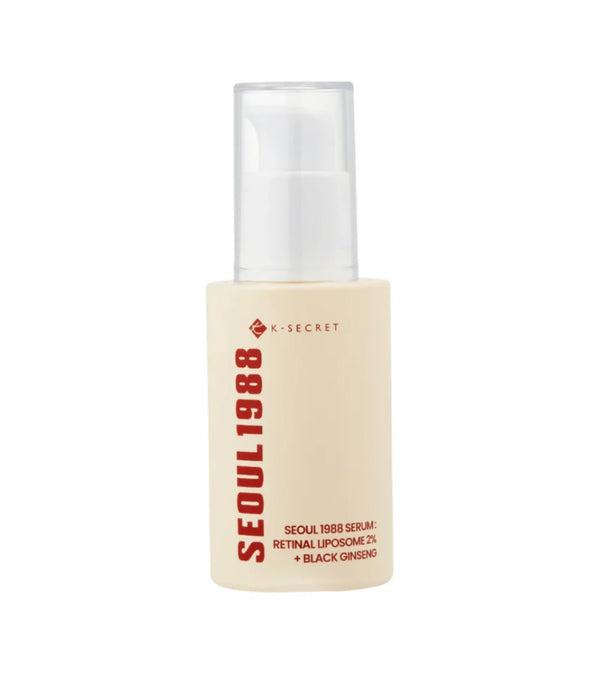 SEOUL 1988 - Sérum Anti-âge au Rétinol Serum : Retinal Liposome 2% + Black Ginseng Sérum Visage 30ml