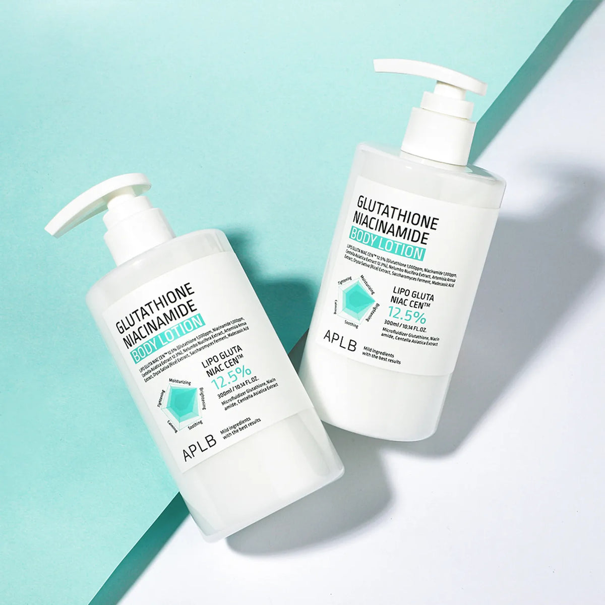 APLB Lotion pour le corps avec glutathion et niacinamide Glutathione Niacinamide Body Lotion
